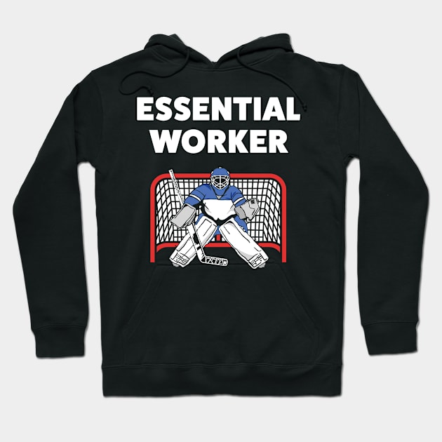 Funny Ice Hockey Goalkeeper Goalie Hoodie by Dr_Squirrel